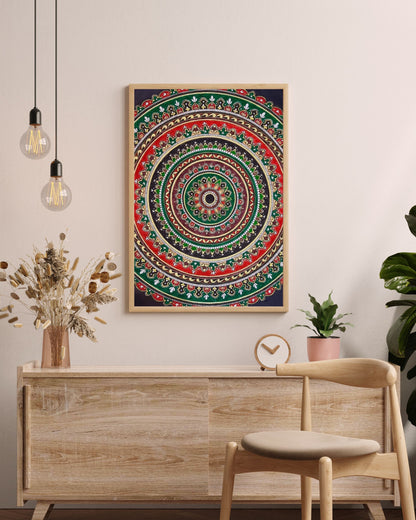 Big Ornate Mandala Painting