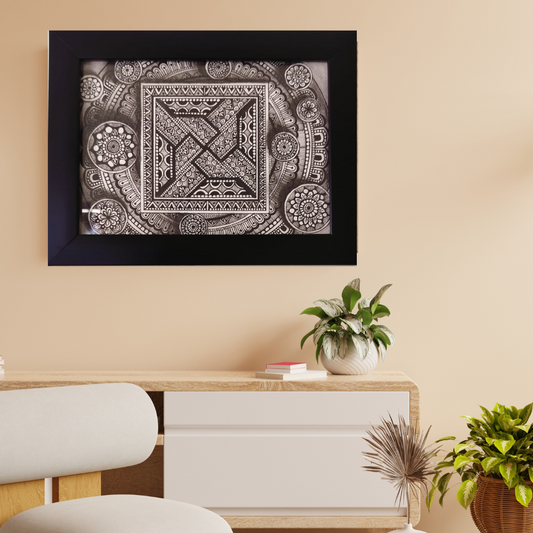 3D Intricate geometric Mandala Art