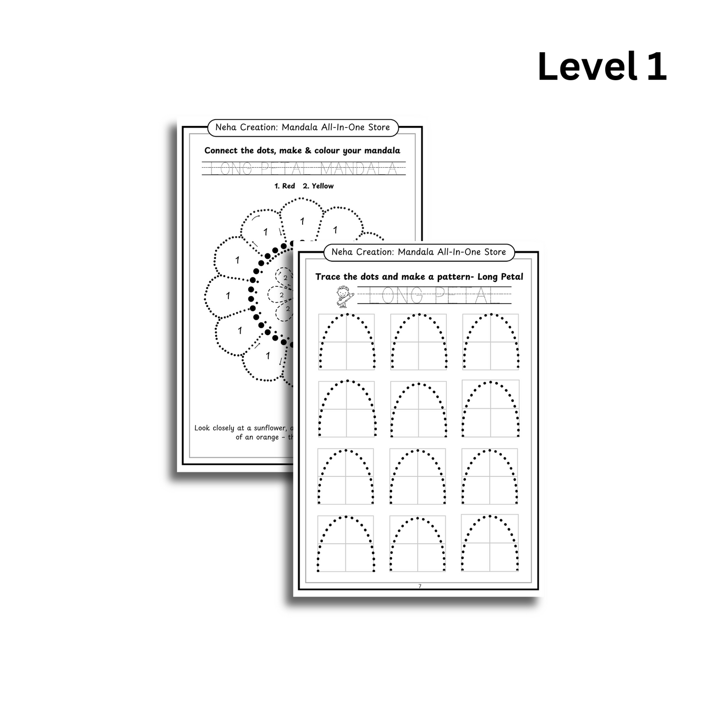  Mandala learning book for Kids