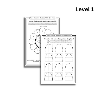  Mandala learning book for Kids