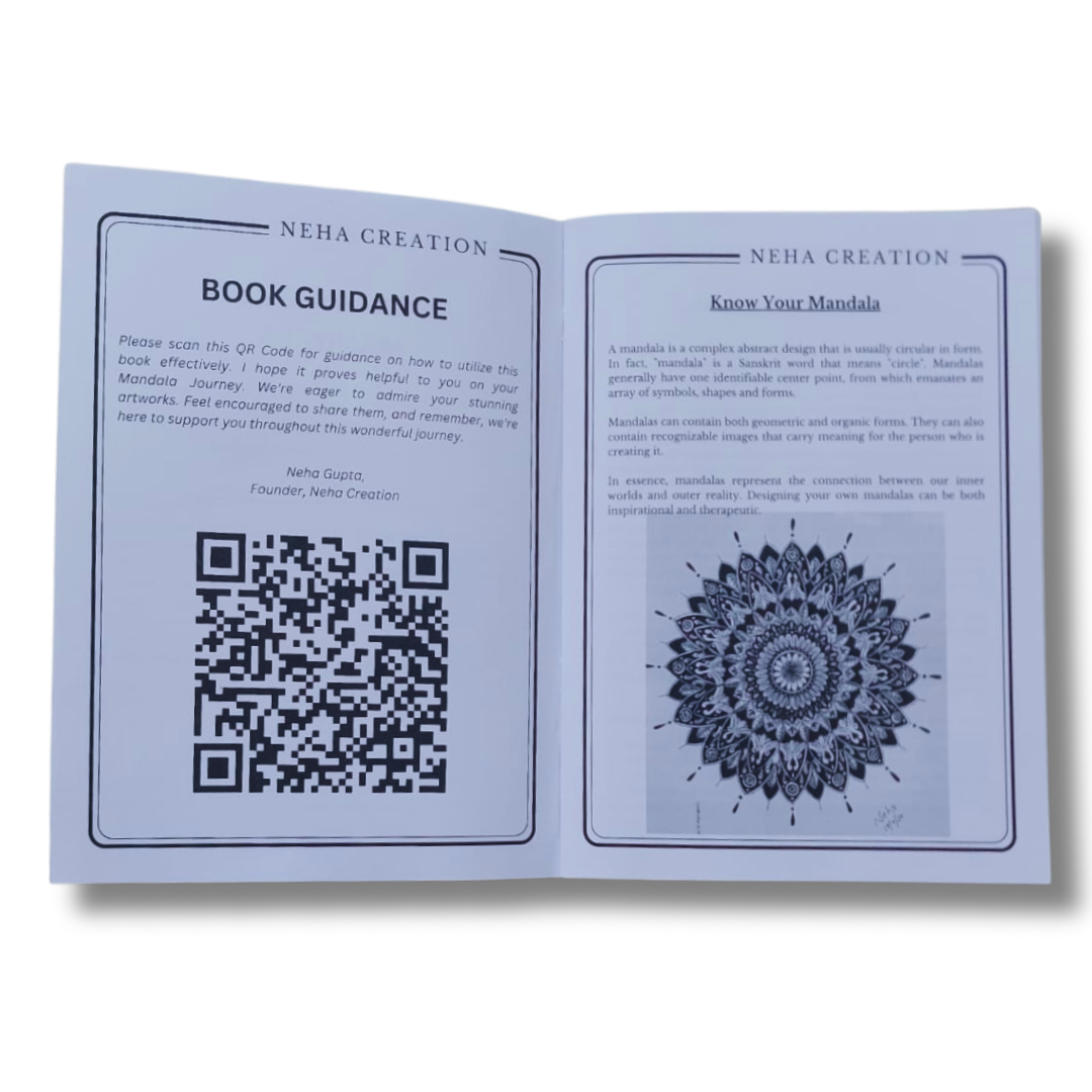 Walk-Through MANDALA Book (Step-by-Step Learning process of Mandala Creation)