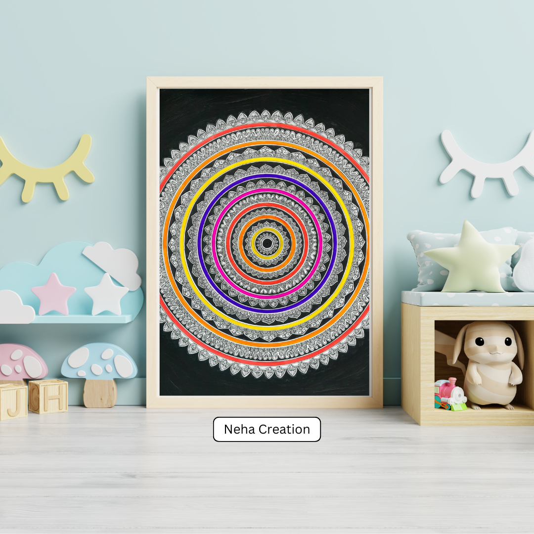 Rainbow 🌈 Intricate Mandala