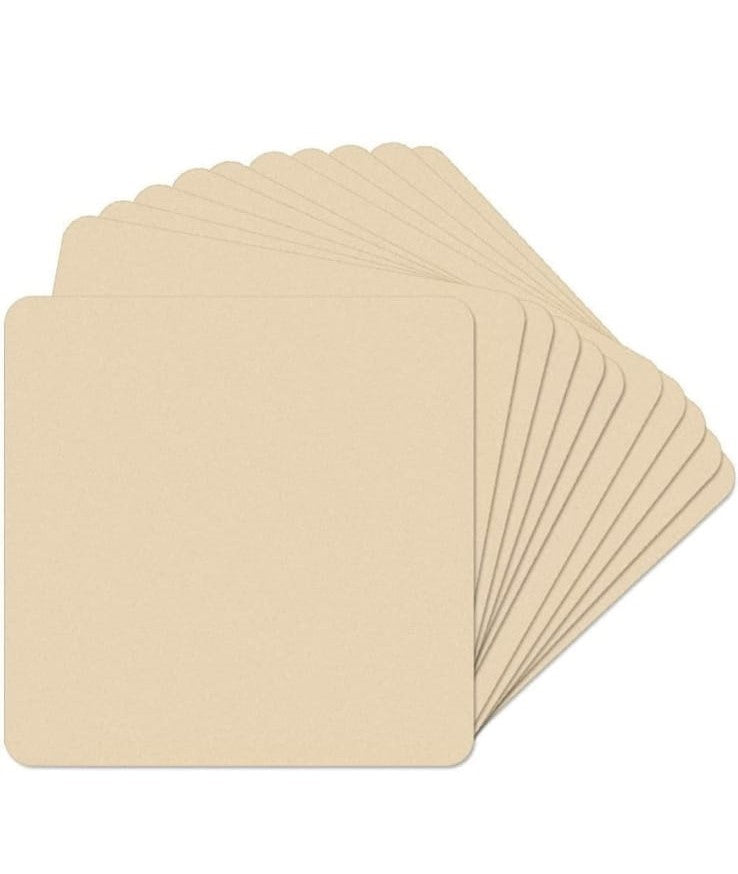 MDF DIY Coaster Square- 3.5"(6 Piece)