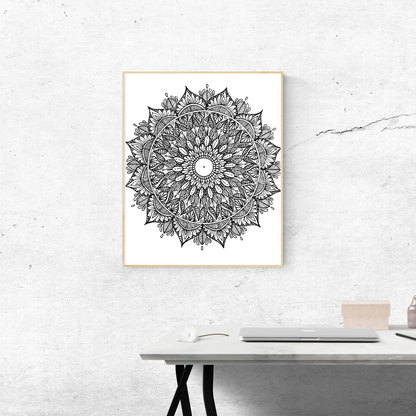 The beauty of the Lotus Intricate Mandala