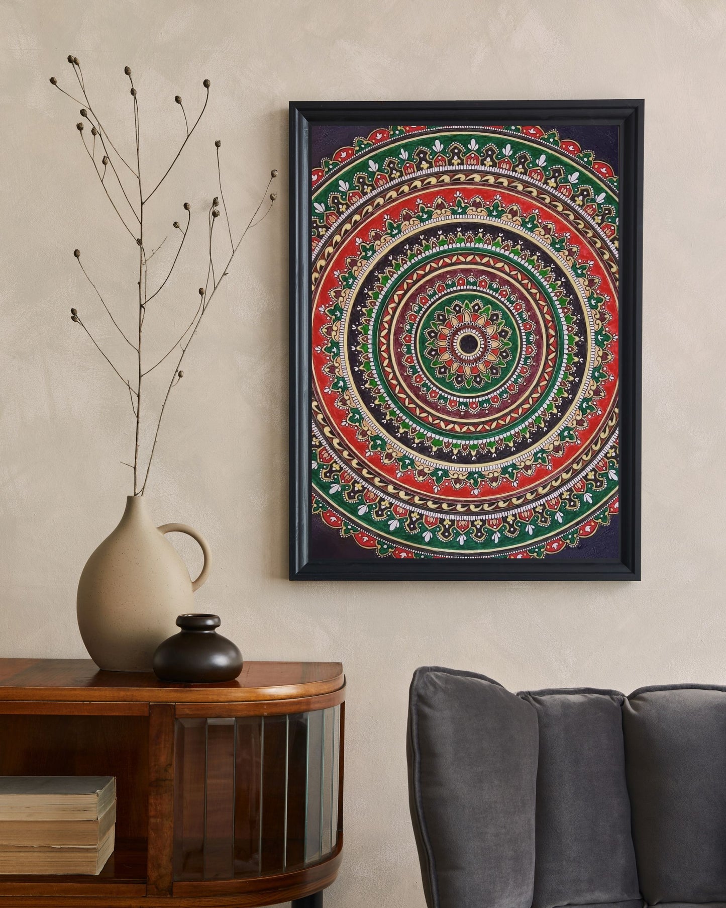 Big Ornate Mandala Painting