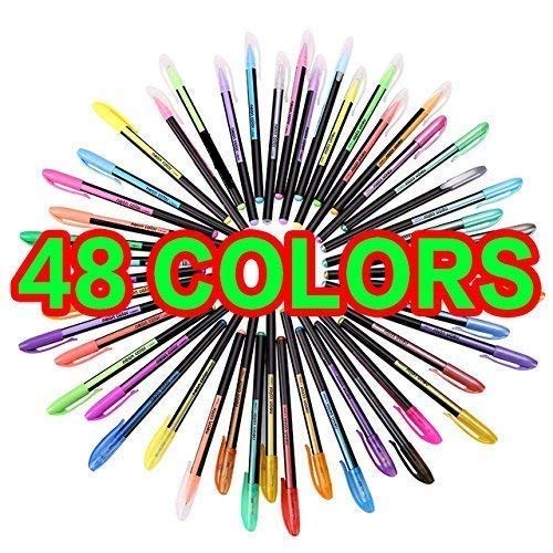 Set of 48 Neon Gel Pens