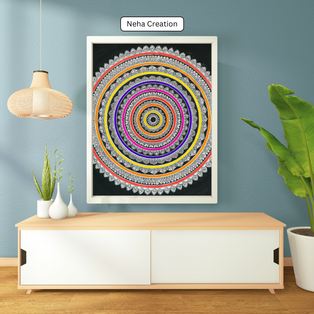 Rainbow 🌈 Intricate Mandala