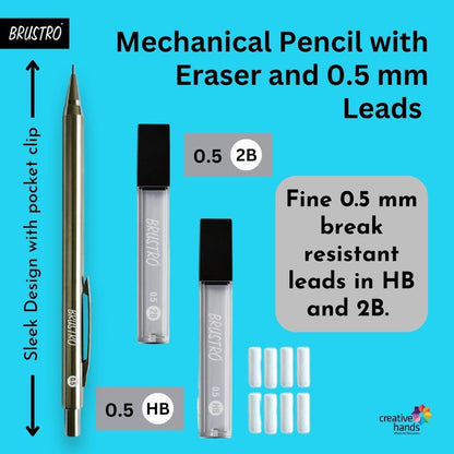 Mechanical Pencil with Eraser 0.5mm