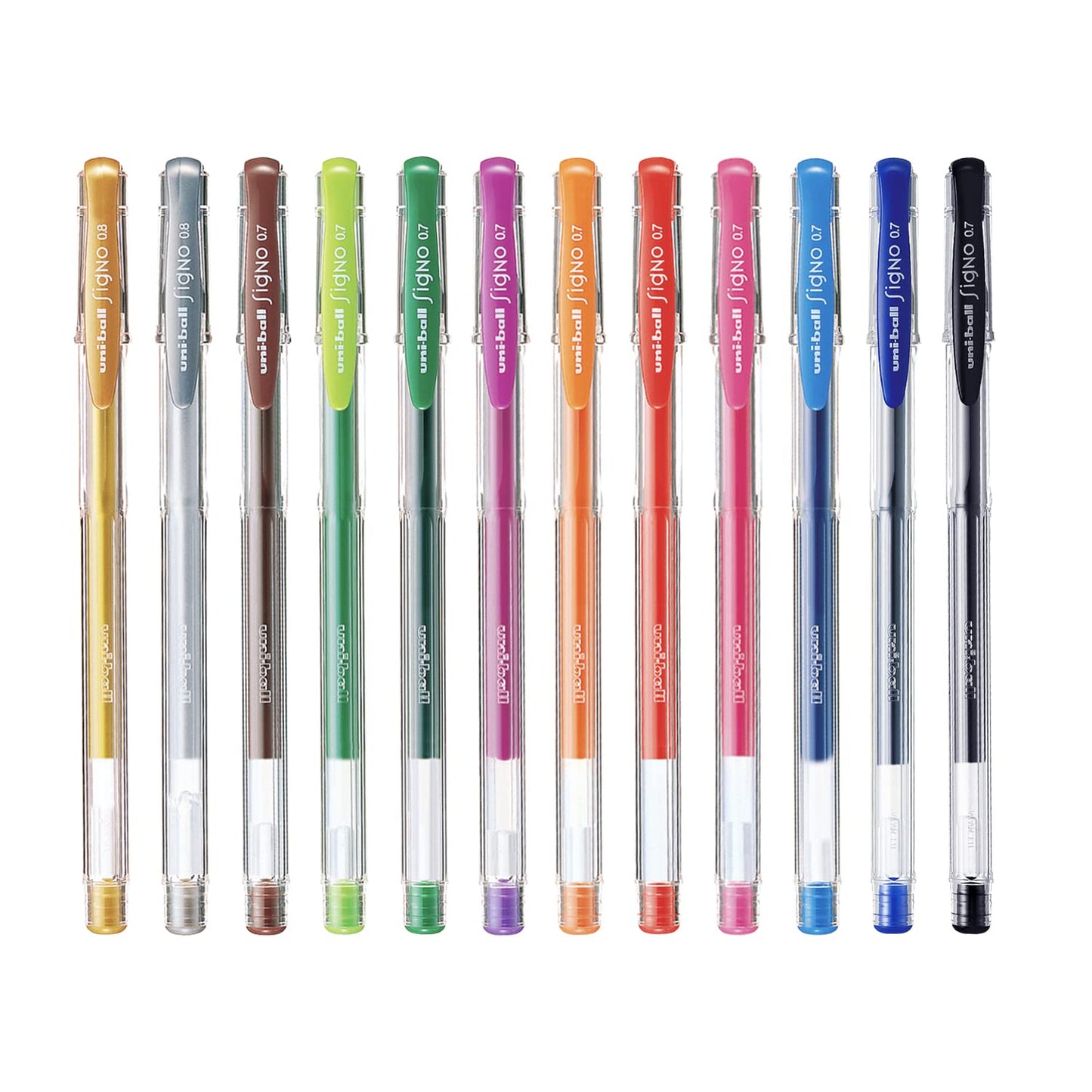 uni-ball Signo Gel Pen Multicolour Ink, Pack of 12