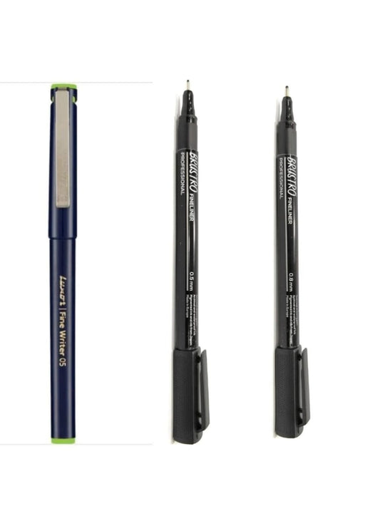 Brustro Pen 0.5 & 0.8 + Luxor Pen (COMBO)