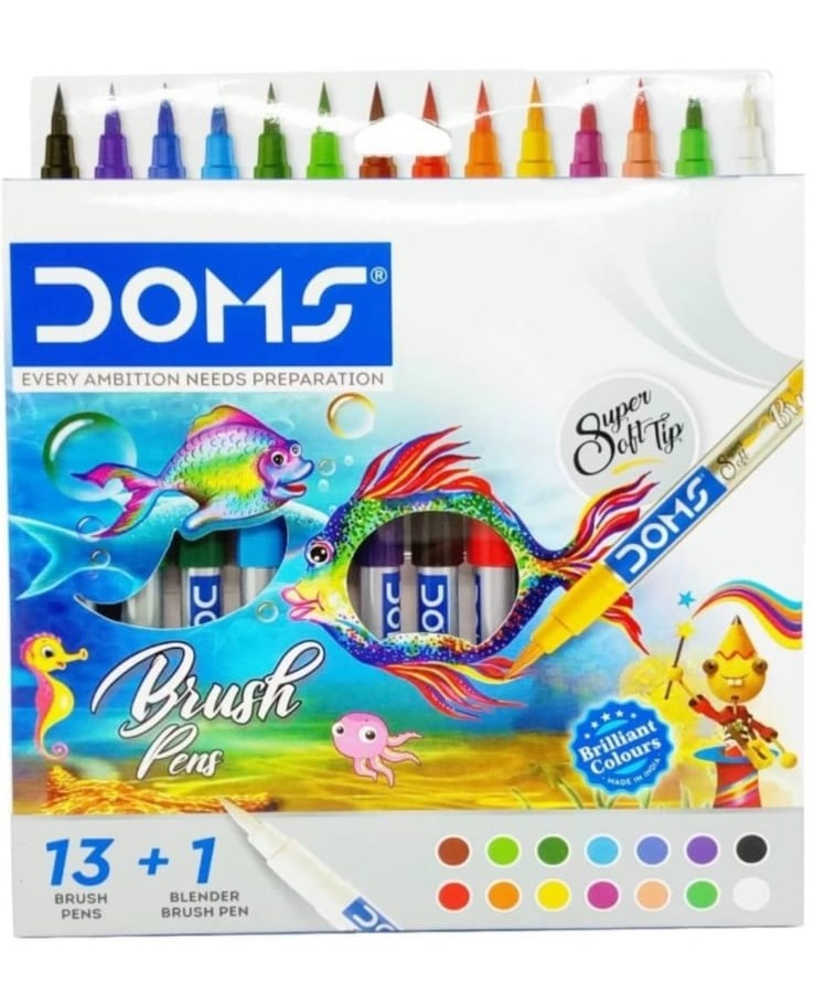 Brush Pens set 14 shades DOMS