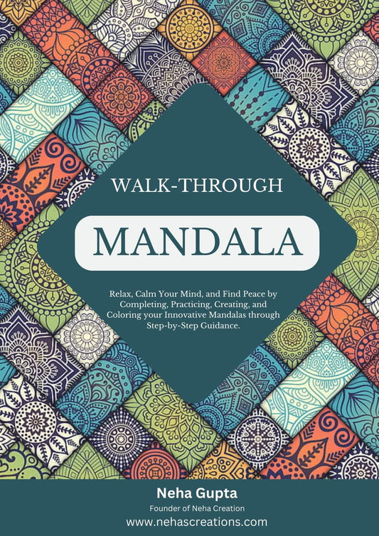 Walk-Through MANDALA Book (Step-by-Step Learning process of Mandala Creation)
