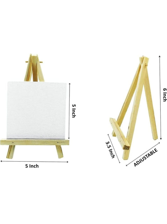 Wooden Canvas (5") with Stand (6")