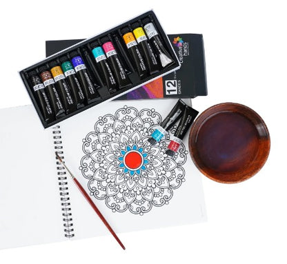 Brustro Artists Gouache Colour Paint (Set of 12 Colours)