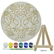 Combo of MDF Plain Round Circle (Set of 12)