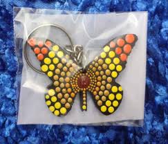 MDF DIY Keychain- Butterfly(6 Piece)